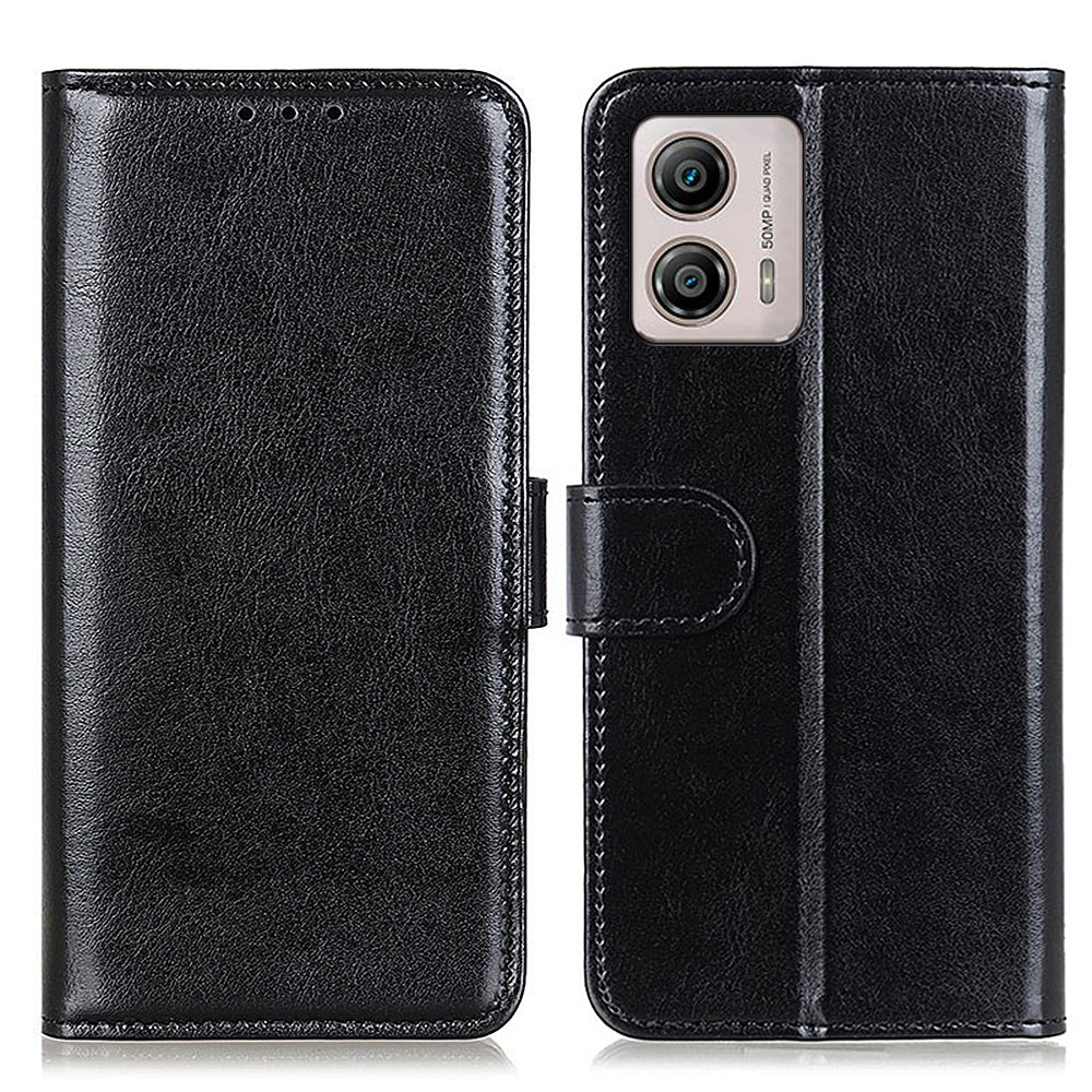 PU Leather Phone Case for Motorola Moto G53 5G G13 4G G23 4G Crazy Horse Texture Stand Wallet Phone Cover PU Leather Phone Case for Motorola Moto G53 5G G13 4G G23 4G Crazy Horse Texture Stand Wallet Phone Cover
